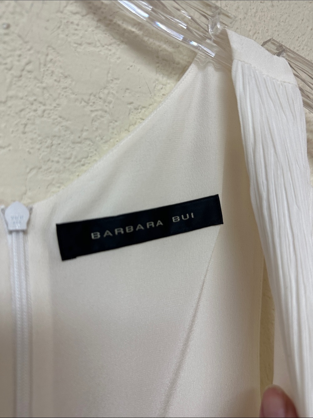 Barbara Bui womans cream 100% Silk mini dress size S - Picture 3 of 3